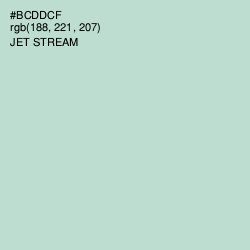 #BCDDCF - Jet Stream Color Image
